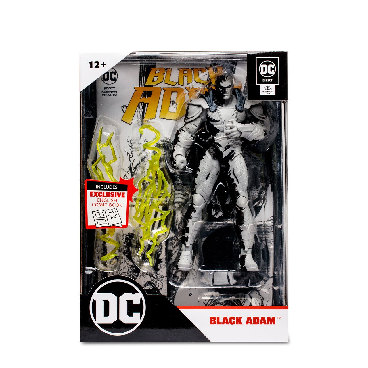 DC Direct: Page Punchers - Black Adam (Line Art Variant) 7" Figure & Comic Book By McFarlane Toys - Image 9