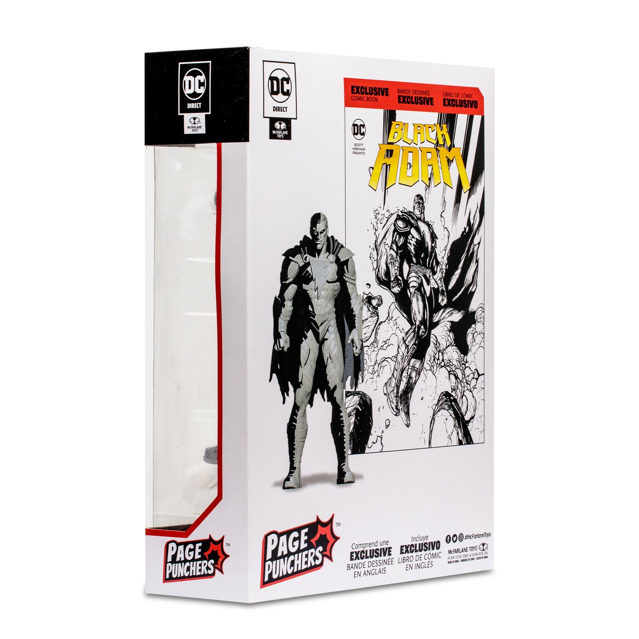 DC Direct: Page Punchers - Black Adam (Line Art Variant) 7" Figure & Comic Book By McFarlane Toys - Image 10