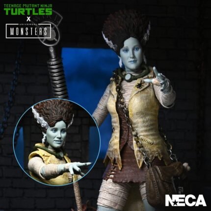 Teenage Mutant Ninja Turtles x Universal Monsters - April O'Neil as The Bride of Frankenstein 7" Figure By NECCA