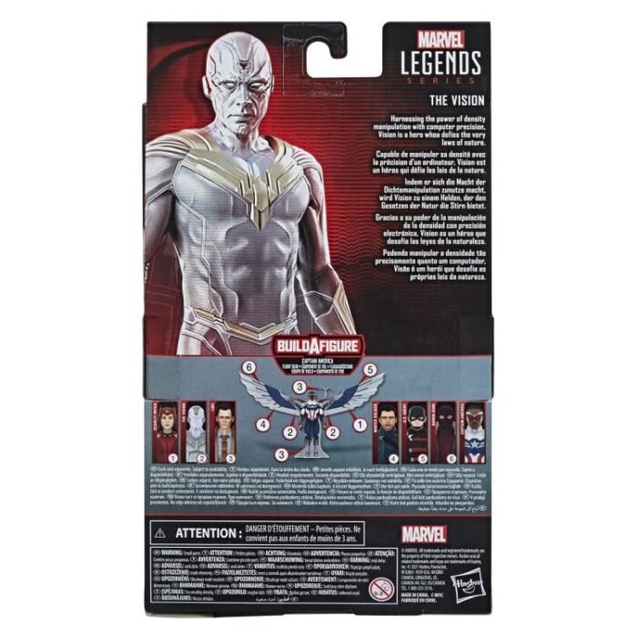 Marvel: Legends Series - The Vision (Wanda Vision) (Captain America Flight Gear BAF) 6" Figure By Hasbro - Image 10