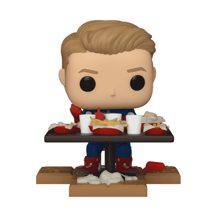 Funko Pop! Deluxe Marvel: Avengers - Victory Shawarma Series - Captain America (Figure 4 of 6) - Amazon Exclusive - Image 2