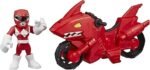 Power Rangers: Playskool Heroes - Shark Cycle & Red Ranger 5" Figure Set By Hasbro - Image 2