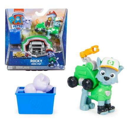 PAW Patrol: Big Truck Pups - Chase Hero Pup & Pet Companion 2.5" Figure Playset By Spin Master