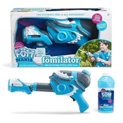 Fom Mania: Fomilator - Battery Powered Foam Blaster + 2 Concentrate Bottles, Non Toxic & Tear Free