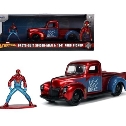 Marvel: Spider-Man - 1941 Ford Pickup 1:32 Die-cast Car & 1.65" Proto-Suit Spider-Man Die-cast Figure By Jada Toys