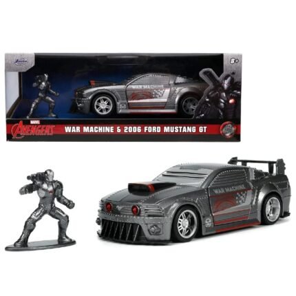 Marvel: Avengers - 2006 Ford Mustang 1:32 Die-cast Car & 1.65" War-Machine Die-cast Figure By Jada Toys