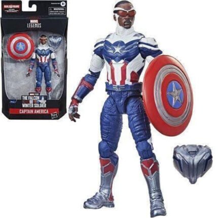 Marvel: Legends Series - Captain America (Falcon & Winter Soldier) (Captain America Flight Gear BAF) 6" Figure By Hasbro