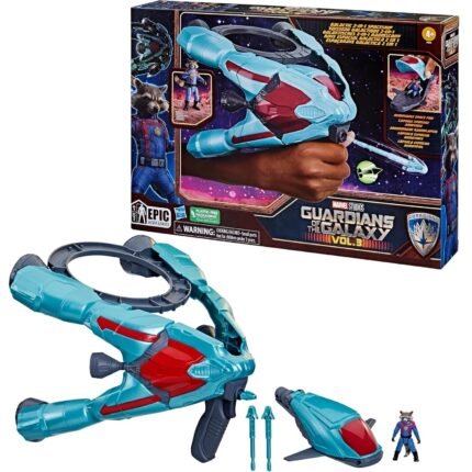 Marvel: Epic Hero Series: Guardians Of The Galaxy Vol.3 - Galactic Spaceship Blaster 2 in 1 Vehicle Playset With Rocket 2.25" Figure By Hasbro