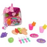 Disney Junior: Minnie Mouse 18pc Backpack Picnic Set, Encourages Pretend Play & Dress Up By Just Play