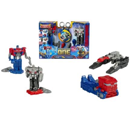Transformers One: Robot Battlers - Optimus Prime Vs Megatron 4.5" Figures By Hasbro