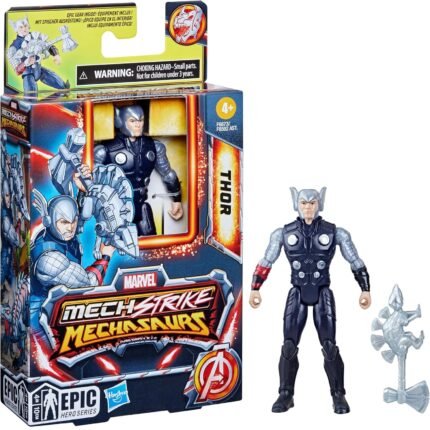 Marvel: Epic Hero Series - Mech Strike Mechasaurs - Thor With Dino Weapon 4.5" Figure By Hasbro