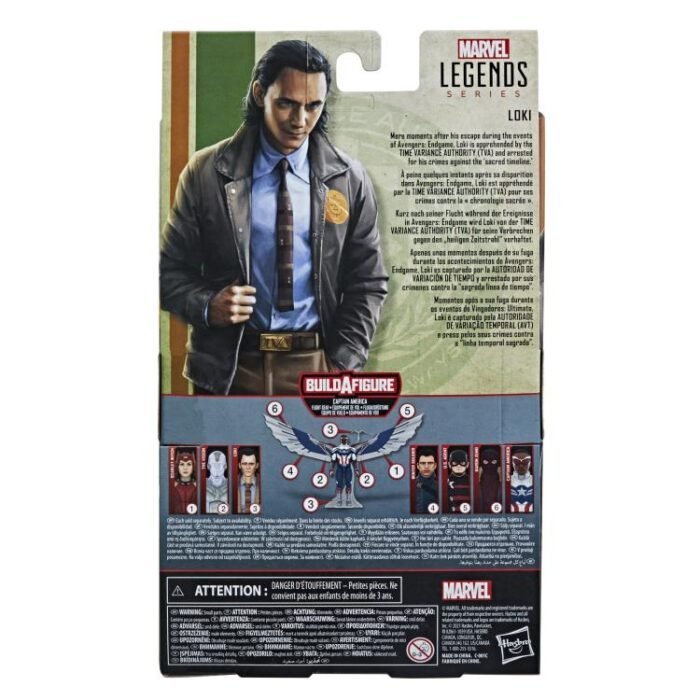 Marvel: Legends Series - Loki (Loki) (Captain America Flight Gear BAF) 6" Figure By Hasbro - Image 8