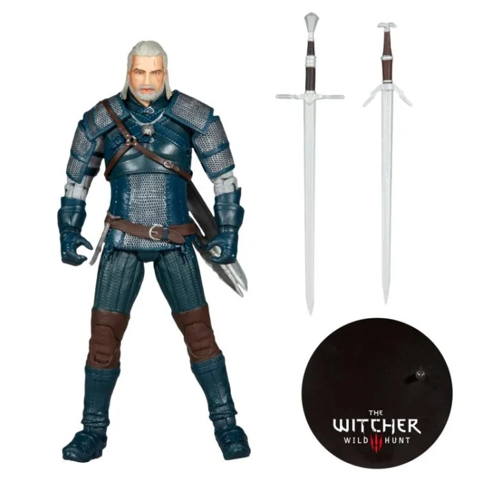 The Witcher 3: Wild Hunt - Geralt of Rivia (Viper Armor - Teal Dye) 7" Figure By McFarlane Toys - Image 8