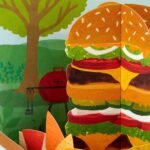 Hallmark: Paper Wonder - Pop Up Cheeseburger, Chips & Corn On The Cob Fathers Day Or Birthday 3D Card & Envelope - Image 3