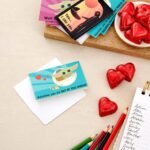 Hallmark: Star Wars The Mandalorian Baby Yoda Mini Valentines Day (18 Cards & Envelopes) To Celebrate Little Ones Classmates & Spread Love to Family, 3 Baby Yoda Designs - Image 2