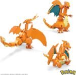 MEGA Construx: Charizard 4" Poseable Figure With Bonus Heavy Ball Pin - 222 Piece Model Building Kit By Mattel - Image 3
