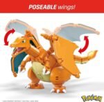 MEGA Construx: Charizard 4" Poseable Figure With Bonus Heavy Ball Pin - 222 Piece Model Building Kit By Mattel - Image 4