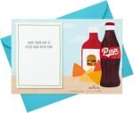 Hallmark: Paper Wonder - Pop Up Cheeseburger, Chips & Corn On The Cob Fathers Day Or Birthday 3D Card & Envelope - Image 5