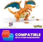 MEGA Construx: Charizard 4" Poseable Figure With Bonus Heavy Ball Pin - 222 Piece Model Building Kit By Mattel - Image 5