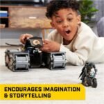 DC Universe: Batman Gotham City Guardian Playset - Massive 4-in-1 Figure Transforms Into Batwing, BatTank, & Batcycle, Lights & 40+ Sounds By Spin Master - Image 5