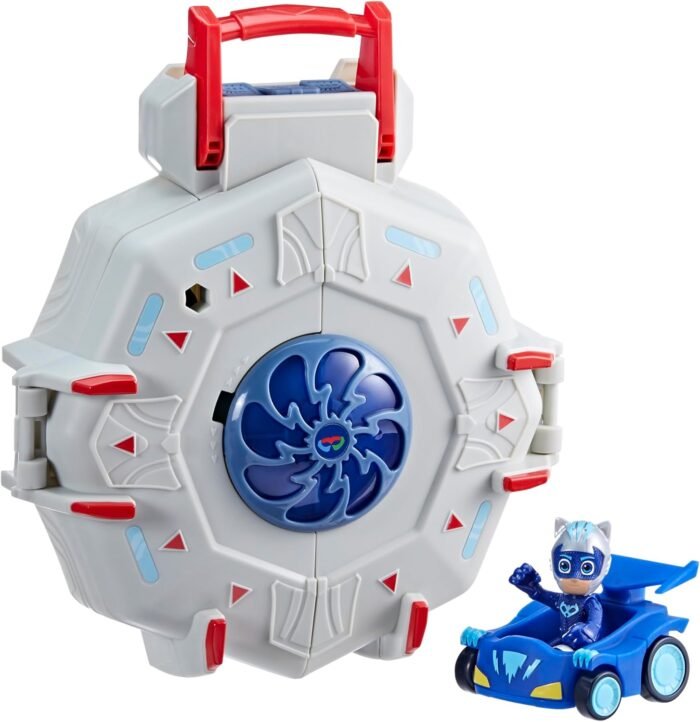 PJ Masks: Power Heroes - PJ Power Q Headquarters Playset With Storage, Catboy 3"Figure & Vehicle By Hasbro - Image 7