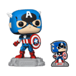 Funko Pop! Super Heroes: Marvel - Avengers 60th Anniversary - Beyond Earth's Mightiest - Captain America With Pin - Amazon Exclusive - Image 2