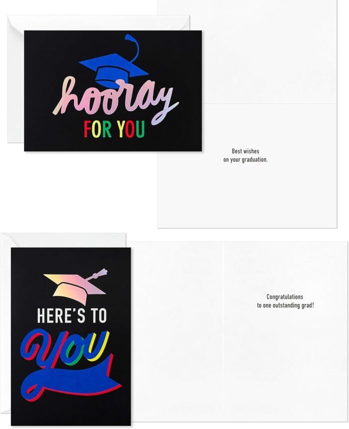 Hallmark: Graduation Cards Bulk Assortment (36 Cards & Envelopes) To Celebrate Classmates, Friends & Family, 6 Different Styles - Image 3