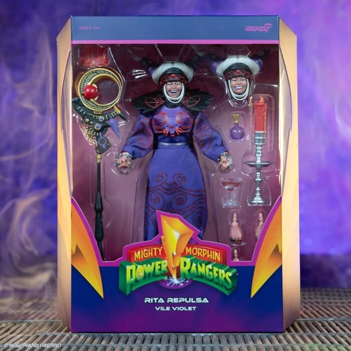 Super7: Ultimates! Mighty Morphin Power Rangers - Rita Repulsa (Vile Violet) 7" Premium Figure - Image 6