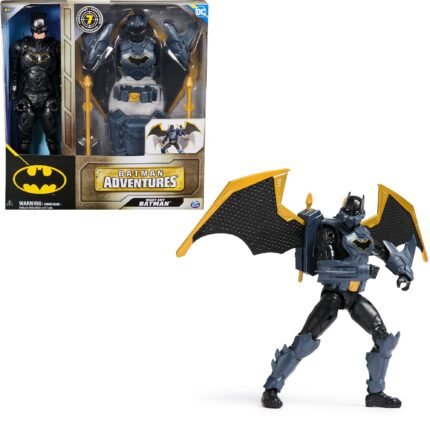 DC Comics: Batman Adventures - Night Sky Batman With Expandable Wings & 7 Armor Accessories 12" Figure By Spin Master