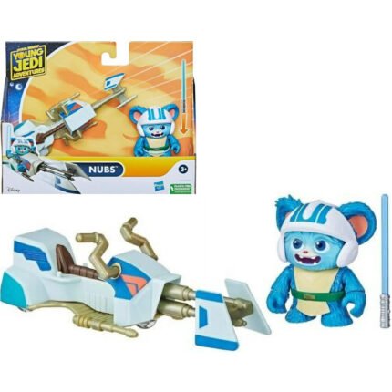 Star Wars: Young Jedi Adventures - Nubs & Speeder Bike Vehicle 2.5" Figure Set By Hasbro