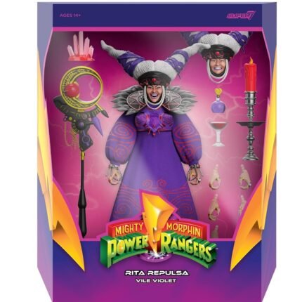 Super7: Ultimates! Mighty Morphin Power Rangers - Rita Repulsa (Vile Violet) 7" Premium Figure