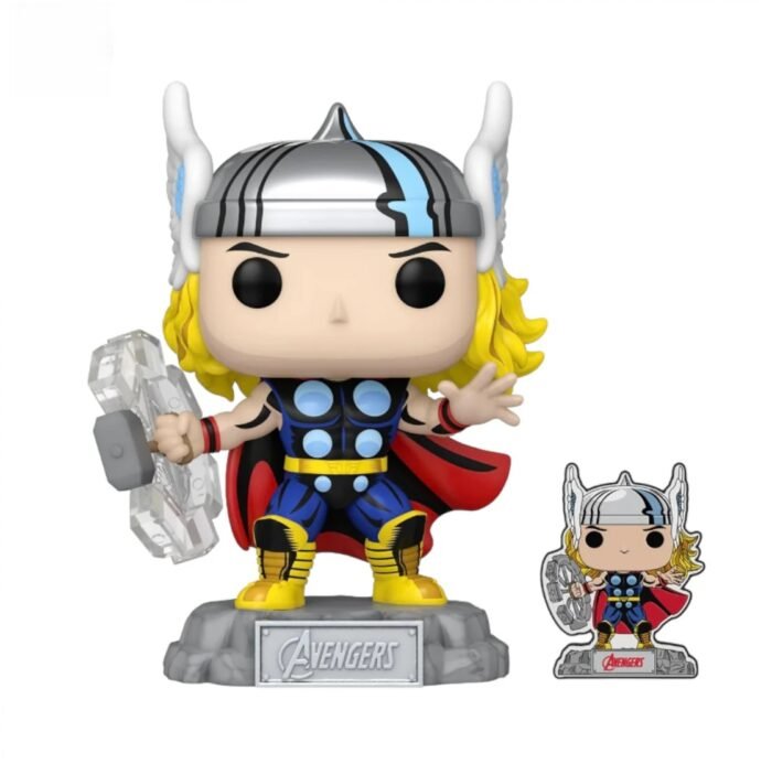 Funko Pop! Super Heroes: Marvel - Avengers 60th Anniversary - Beyond Earth's Mightiest - Thor With Pin - Amazon Exclusive - Image 2
