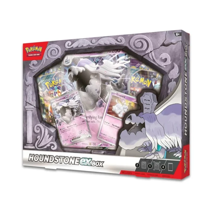 Pokemon TCG: Houndstone EX Collection Box - 4 Booster Packs, Oversized Foil & 2 Foil Promo Cards - Image 4