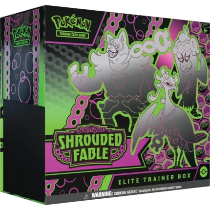 Pokemon TCG: Scarlet & Violet - Shrouded Fable Elite Trainer Box - 9 Booster Packs, 65 Card Sleeves, Collection Storage Box & 45 Energy Cards