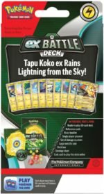 Pokemon TCG: Tapu Koko EX Battle Deck - Ready To Play 60 Card Deck, Solo Playmat, Deck Box, Damage Counter & Metallic Coin - Image 4