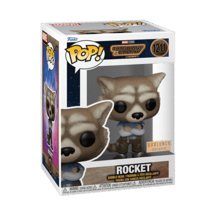Funko Pop! Movies : Marvel - Guardians of the Galaxy Volume 3 - Rocket with Arms Crossed - BoxLunch Exclusive