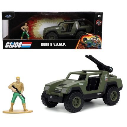 G.I. Joe:  Duke & V.A.M.P - 1:32 Scale Die-cast Car & 1.65" Duke Die-cast Figure By Jada Toys