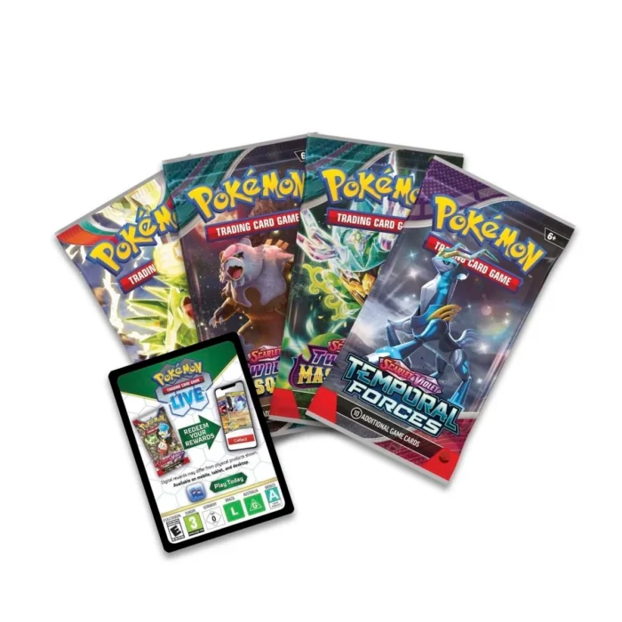 Pokemon TCG: Palafin EX Box - 4 Booster Packs, Oversized Foil & 3 Foil Promo Cards - Image 3