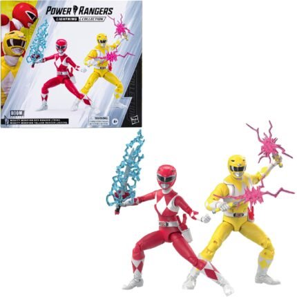 Power Rangers: Lightning Collection - Mighty Morphin Red Ranger (Trini) & Yellow Ranger (Jason) (Boom Comics Special) 6" Figures Two Pack By Hasbro