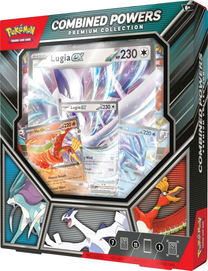 Pokemon TCG: Combined Powers Premium Collection Box - Includes 11 Booster Packs, 7 Foil Promos & Oversized Foil Card - Image 3