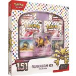 Pokemon TCG: Scarlet & Violet - 151 Alakazam EX Collection Box - 4 Booster Packs, Oversized Foil & 2 Foil Promo Cards