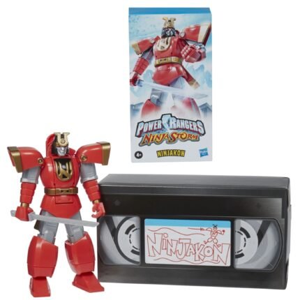 Power Rangers: Ninja Storm - Ninjakon 7" Figure & Retro VHS Cardboard Backdrop Display By Hasbro