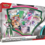 Pokemon TCG: Iron Valiant EX Collection Box - 4 Booster Packs, Oversized Foil & 3 Foil Promo Cards