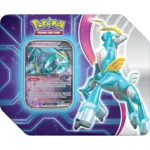 Pokemon TCG: Paradox Destinies - Iron Crown EX Tin (Horizontal Art Style) - 5 Booster Packs & Foil Promo Card