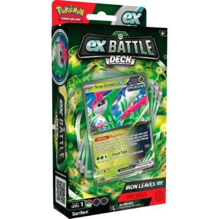 Pokemon TCG: Iron Leaves EX Battle Deck - Ready To Play 60 Card Deck, Solo Playmat, Deck Box, Damage Counter & Metallic Coin