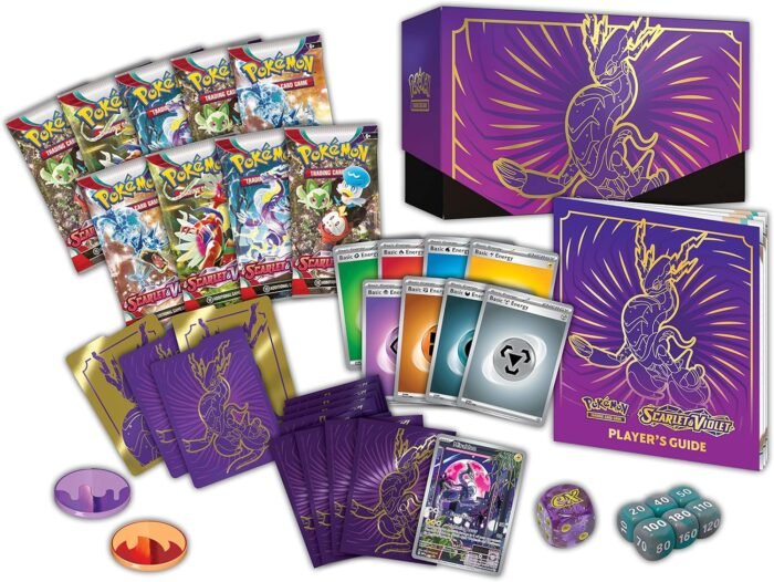 Pokemon TCG: Scarlet & Violet - Miraidon Elite Trainer Box - 9 Booster Packs, 65 Card Sleeves, Collection Storage Box & 45 Energy Cards - Image 3
