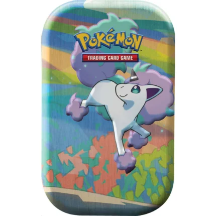 Pokemon TCG: Galar Pals - Galarian Ponyta Mini Tin - 2 Booster Packs, Metallic Coin & Promo Card