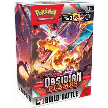 Pokemon TCG: Scarlet & Violet Obsidian Flames Build And Battle Box - 4 Booster Packs, 40 Card Ready To Play Deck & Foil Promo Card