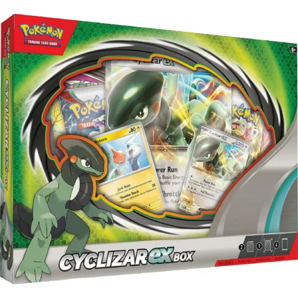Pokemon TCG: Cyclizar EX Collection Box - 4 Booster Packs, Oversized Foil & 2 Foil Promo Cards