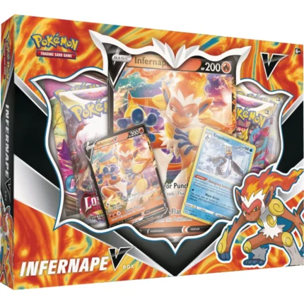 Pokemon TCG: Infernape V Collection Box - 4 Booster Packs, Oversized Foil & 2 Foil Promo Cards (Copy)